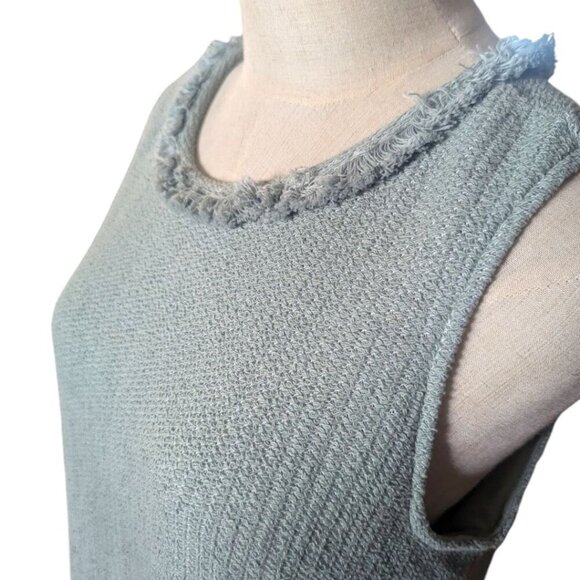 NWT Mystree Fringe Collar Pocket Sleeveless Shift Dress Small - Picture 6 of 6